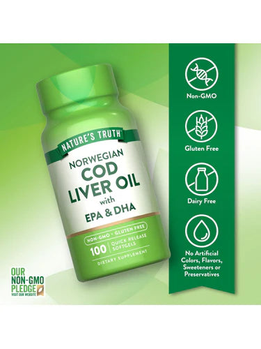 Norwegian Cod Liver Oil with EPA, DHA