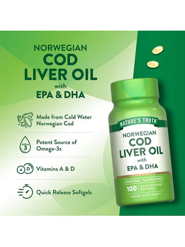 Norwegian Cod Liver Oil with EPA, DHA