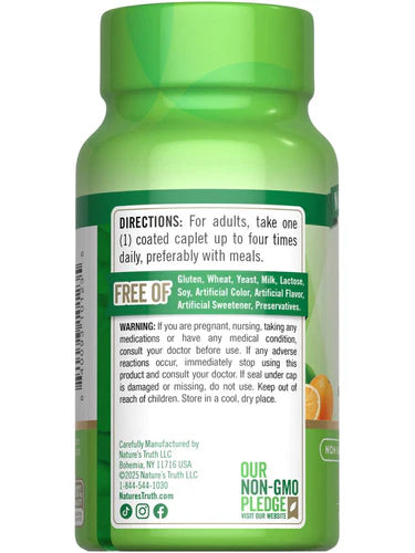 Vitamin C 500mg with Bioflavonoids, Rose Hips